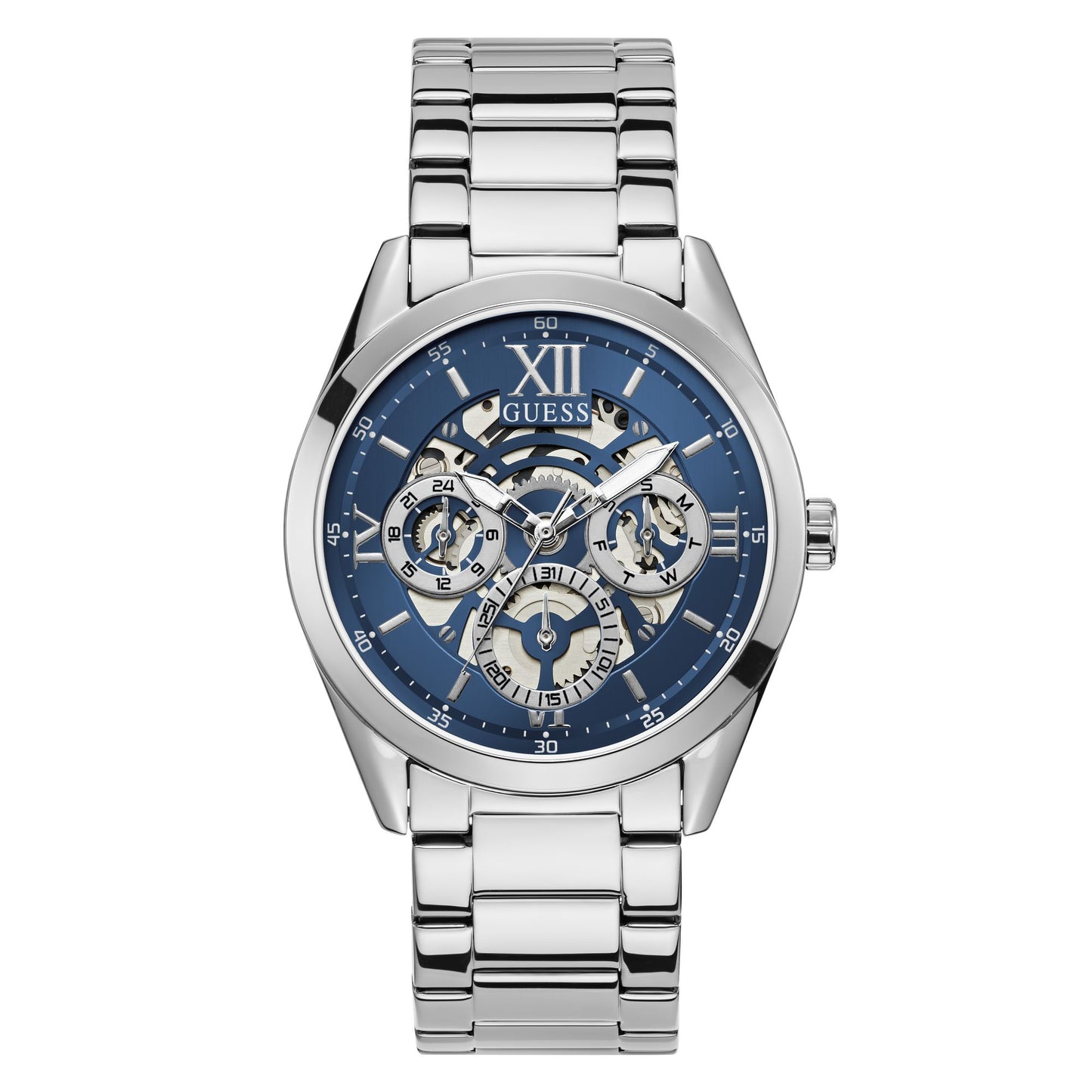 Guess Dress 42 mm Blue Dial Men Chrono  Watch- GW0652G1