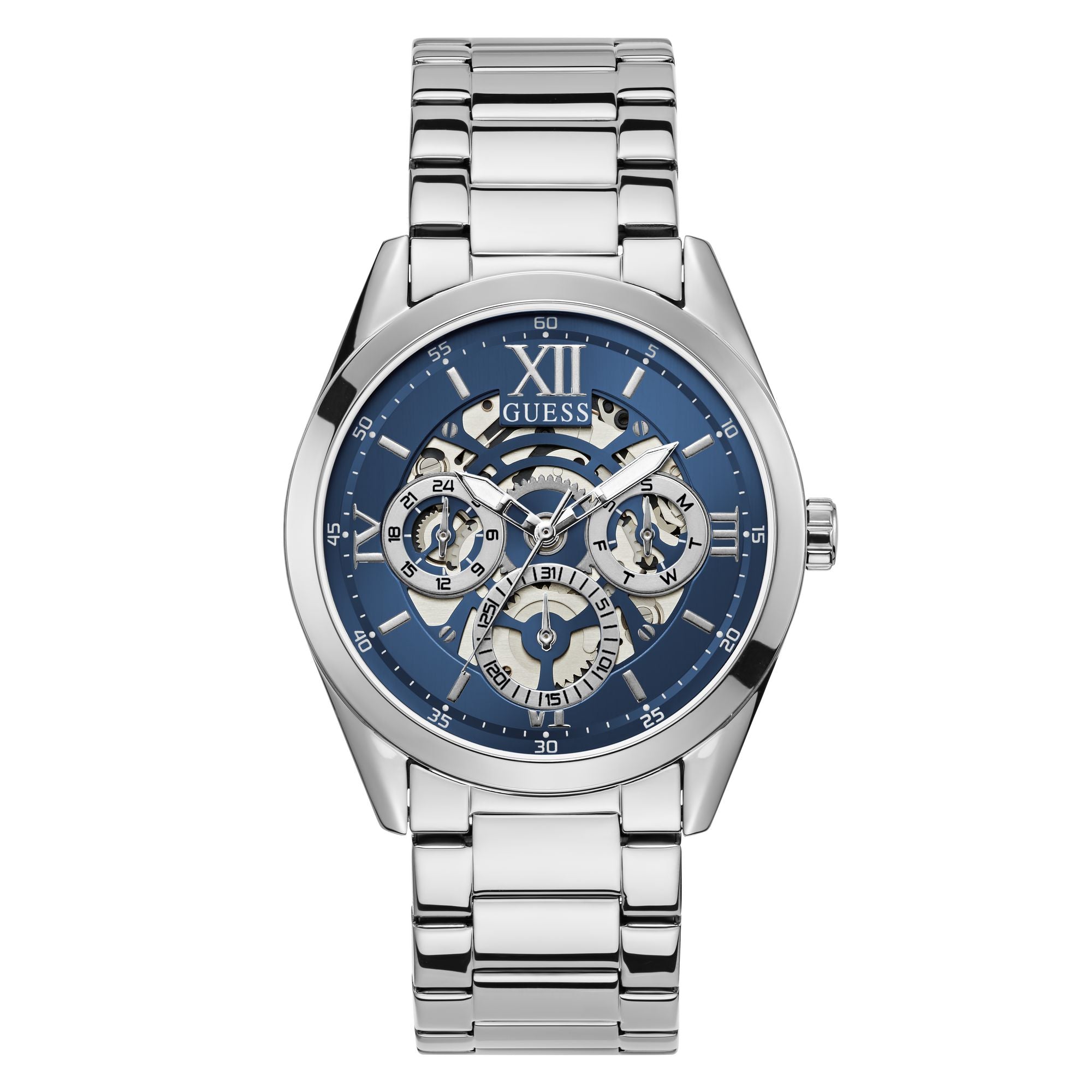 Guess Dress 42 mm Blue Dial Men Chrono Watch GW0652G1