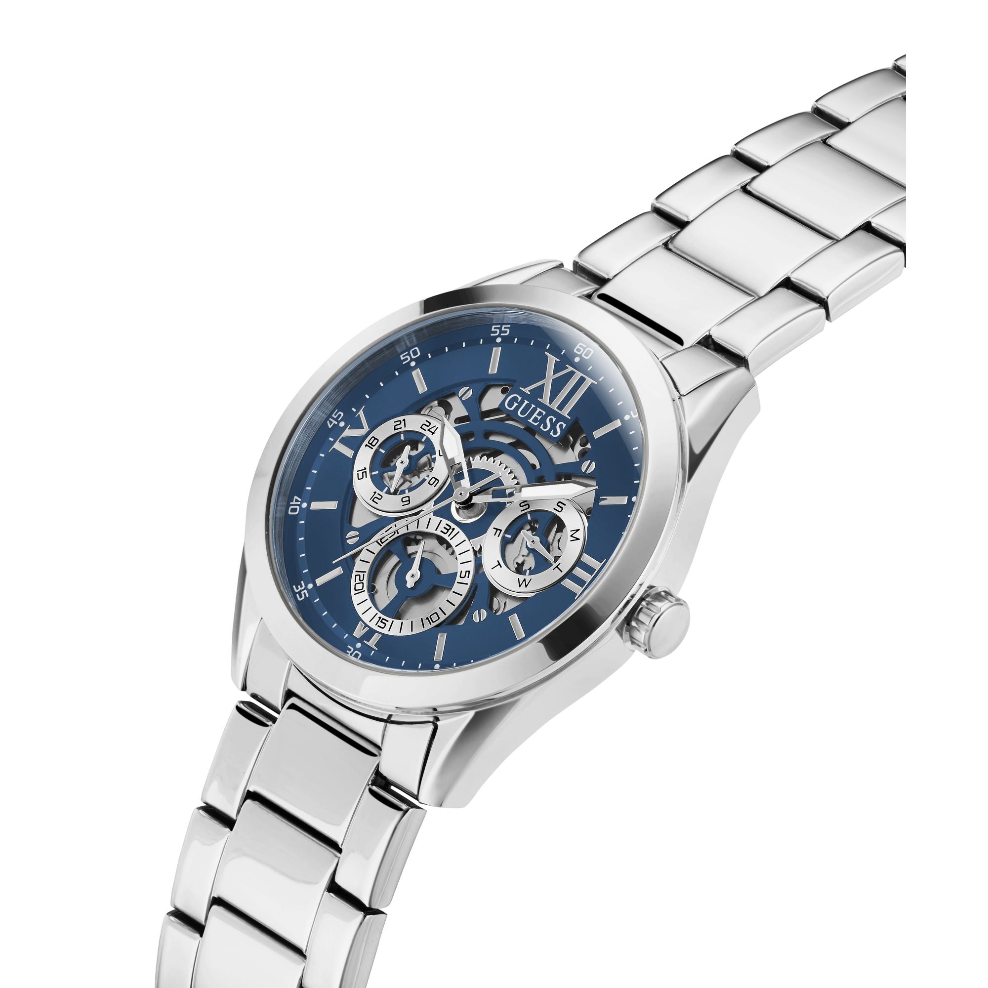Guess Dress 42 mm Blue Dial Men Chrono Watch GW0652G1