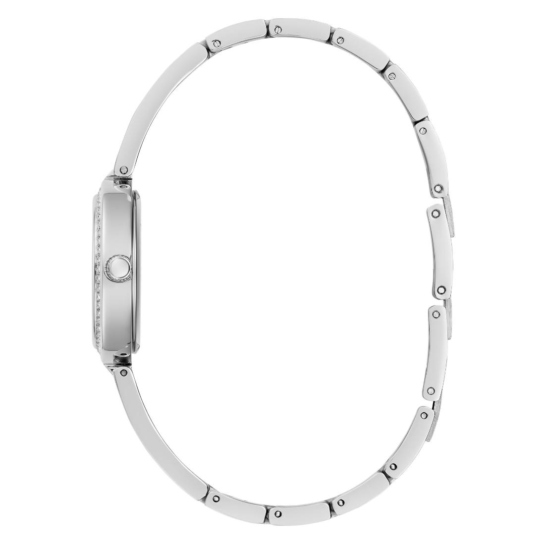 Guess Bejeweled 27 mm White Dial Women Analog Watch GW0655L1