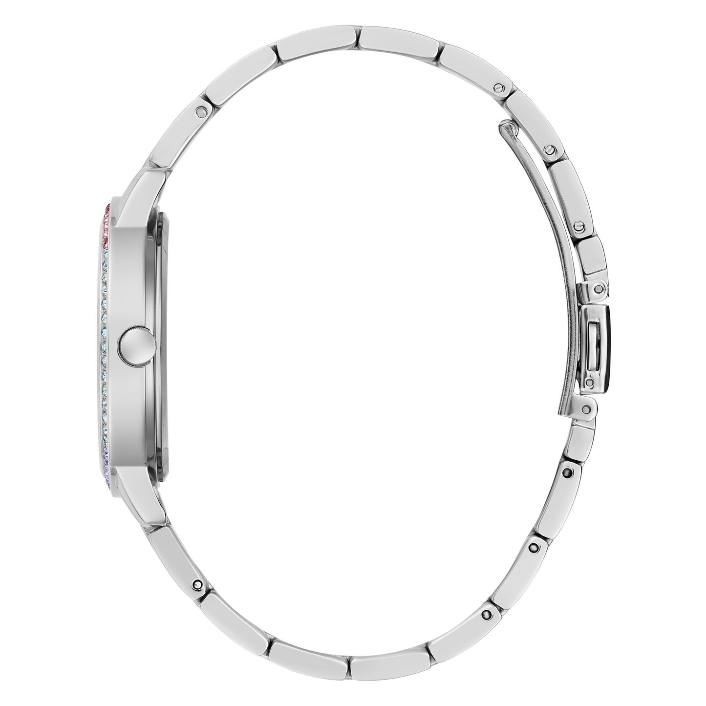 Guess Ladies 34 mm Silver Tone Date Watch GW0657L1