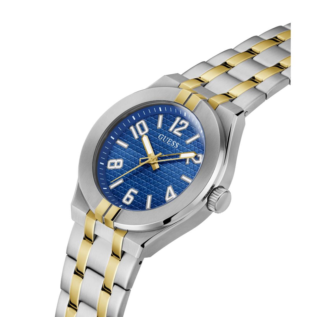 Guess Men 44 mm Blue Dial Analog Watch- GW0661G1