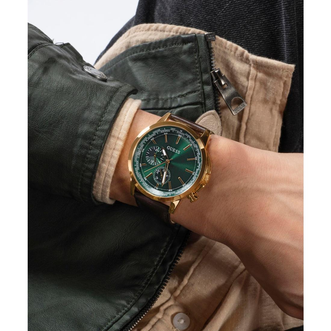 Guess Green Dial 44 mm Men Analog Watch GW0664G2