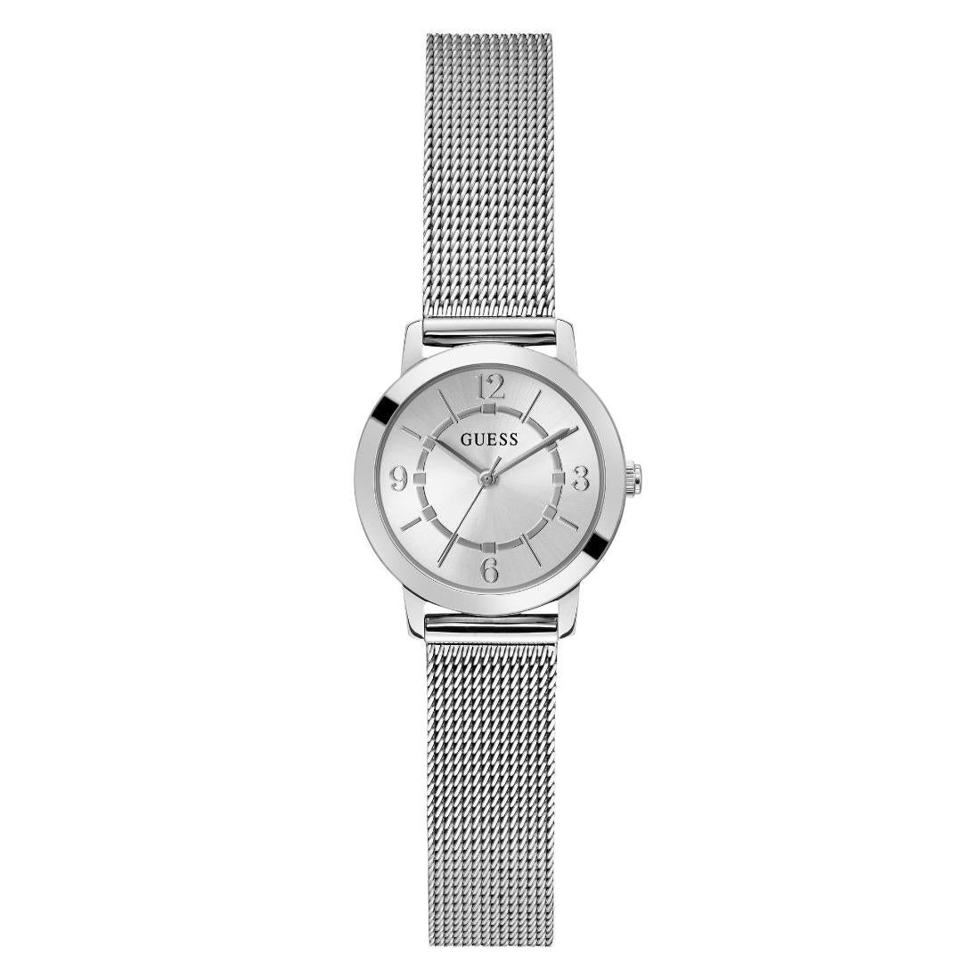 Guess Women 28 mm Silver Dial Analog Watch GW0666L1