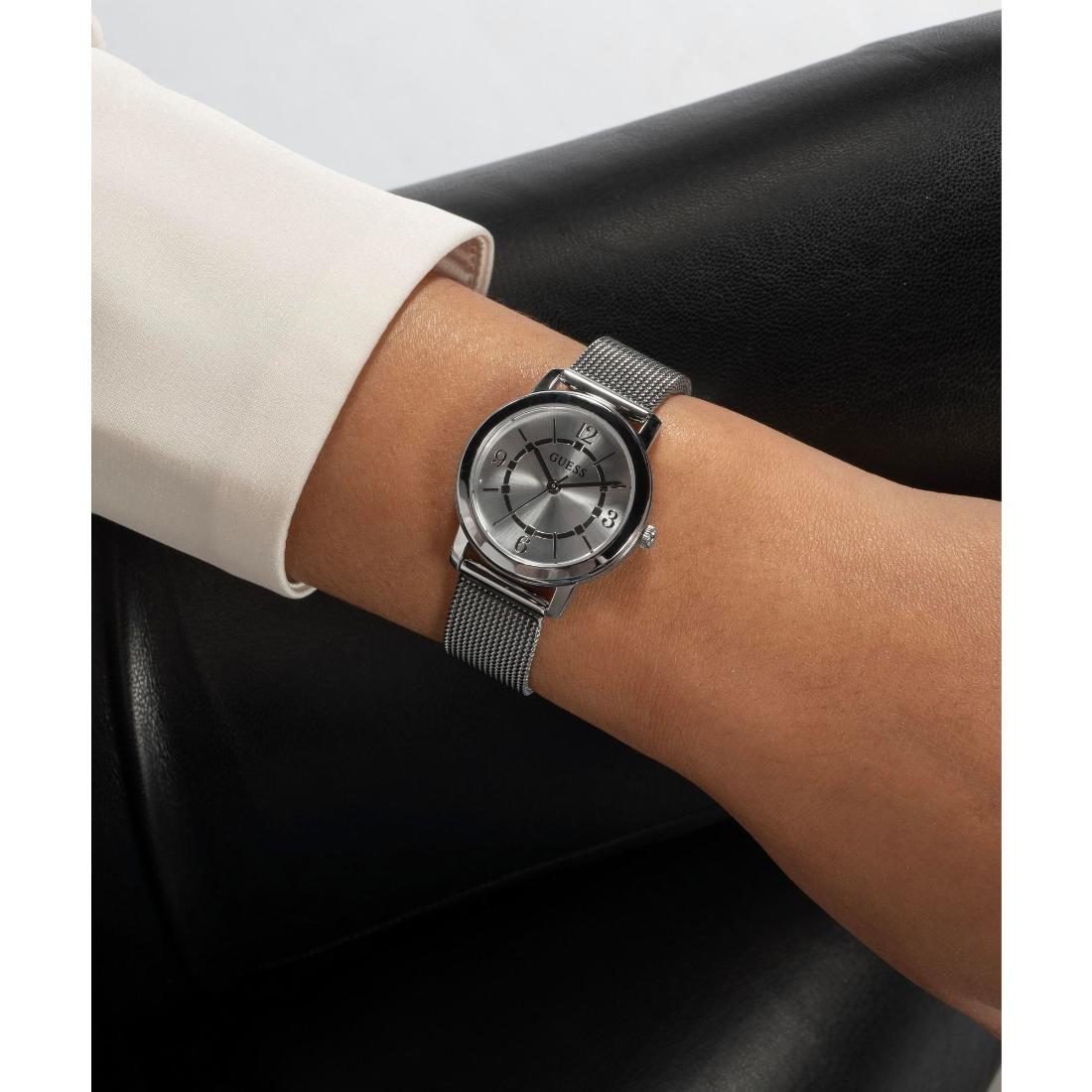 Guess Women 28 mm Silver Dial Analog Watch GW0666L1