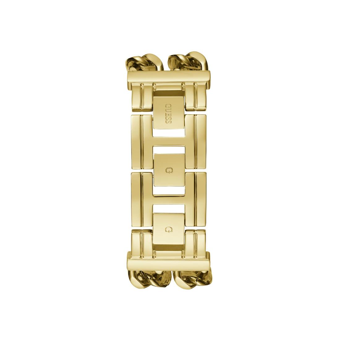 Guess Women 29 mm Size Champagne Dial Rectangle Analog Watch GW0669L1