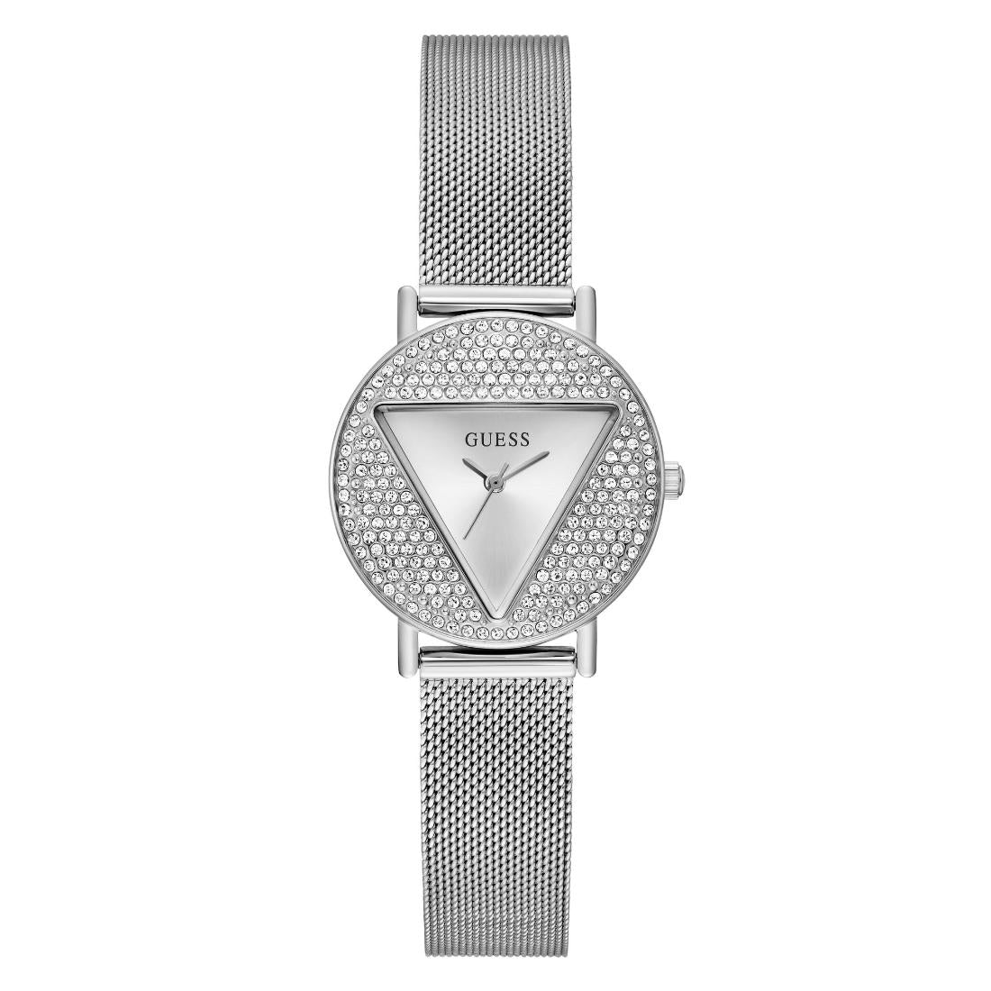 Guess Women 30 mm Size Silver Dial Analog Watch GW0671L1