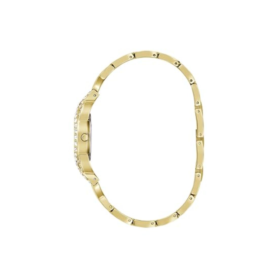 Guess Women's Gold Tone G Link Silver Tone Dial 23mm Watch GW0682L2