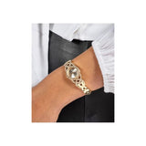 Guess Women's Gold Tone G Link Silver Tone Dial 23mm Watch GW0682L2