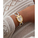 Guess Bejeweled Women 22 mm Silver Dial Analog Watch GW0683L6