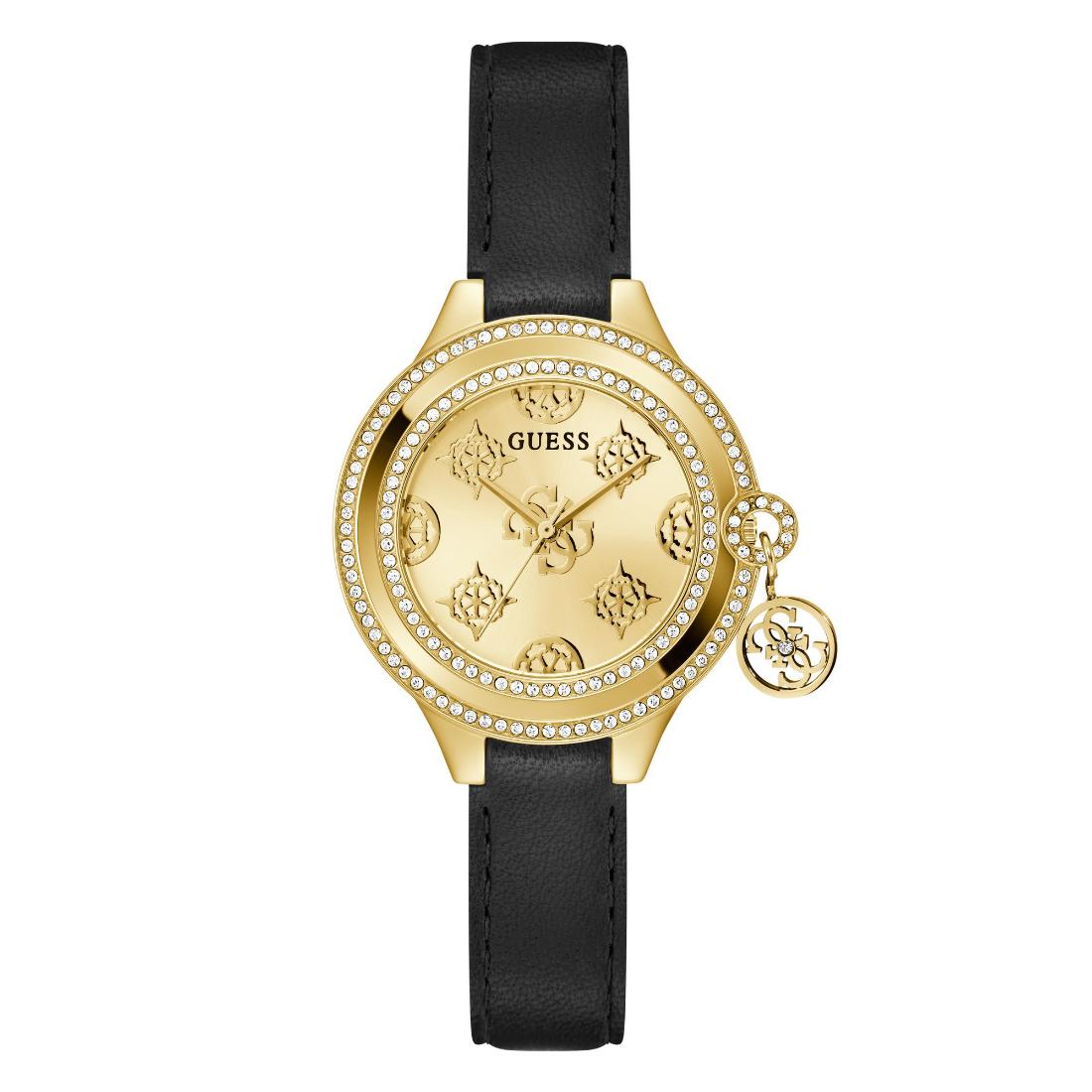 Guess Women 34 mm Gold Dial Analog Watch GW0684L3