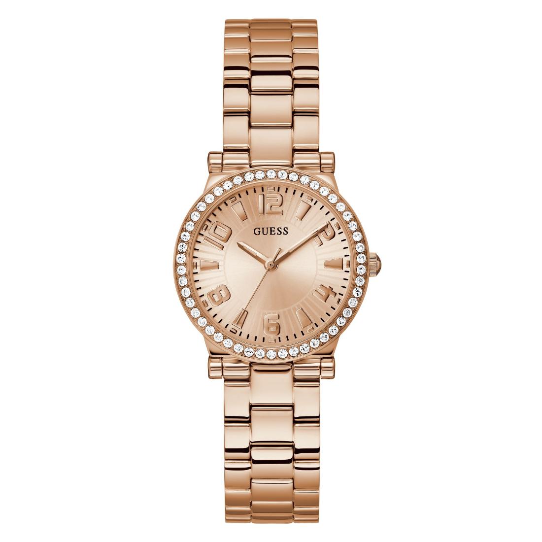 Guess Women Rose Gold Round Dial Analogue Watch GW0686L3