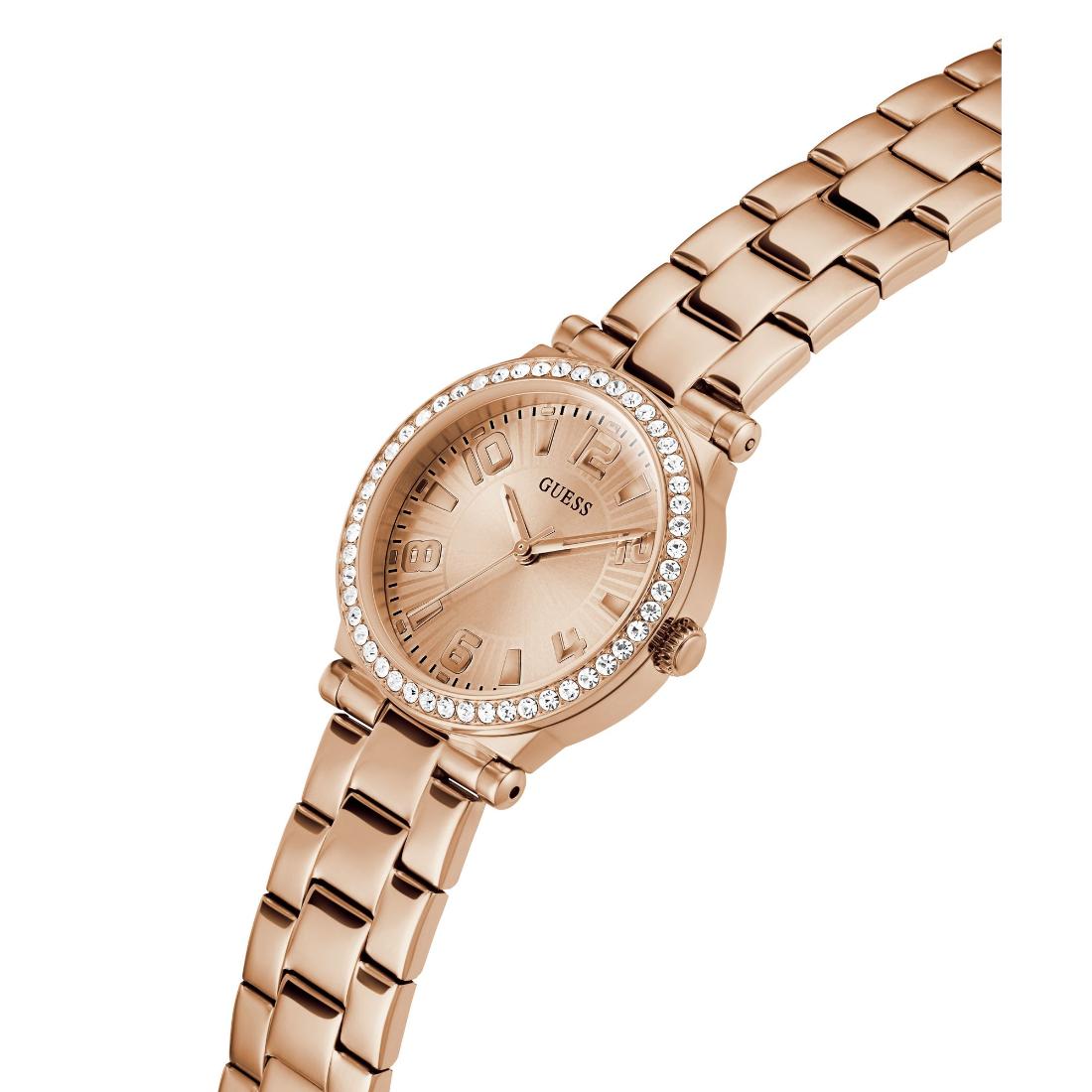 Guess Women Rose Gold Round Dial Analogue Watch GW0686L3