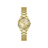 Guess Women 30 mm Size Champagne Dial Round Analog Watch GW0687L2