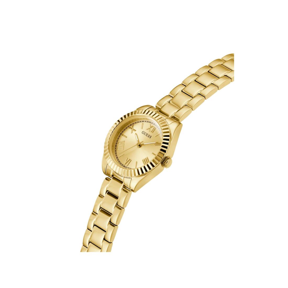 Guess Women 30 mm Size Champagne Dial Round Analog Watch GW0687L2