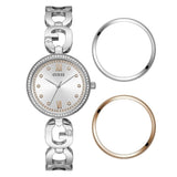 Guess Women 30 mm Silver Dial Analog Watch GW0693L1