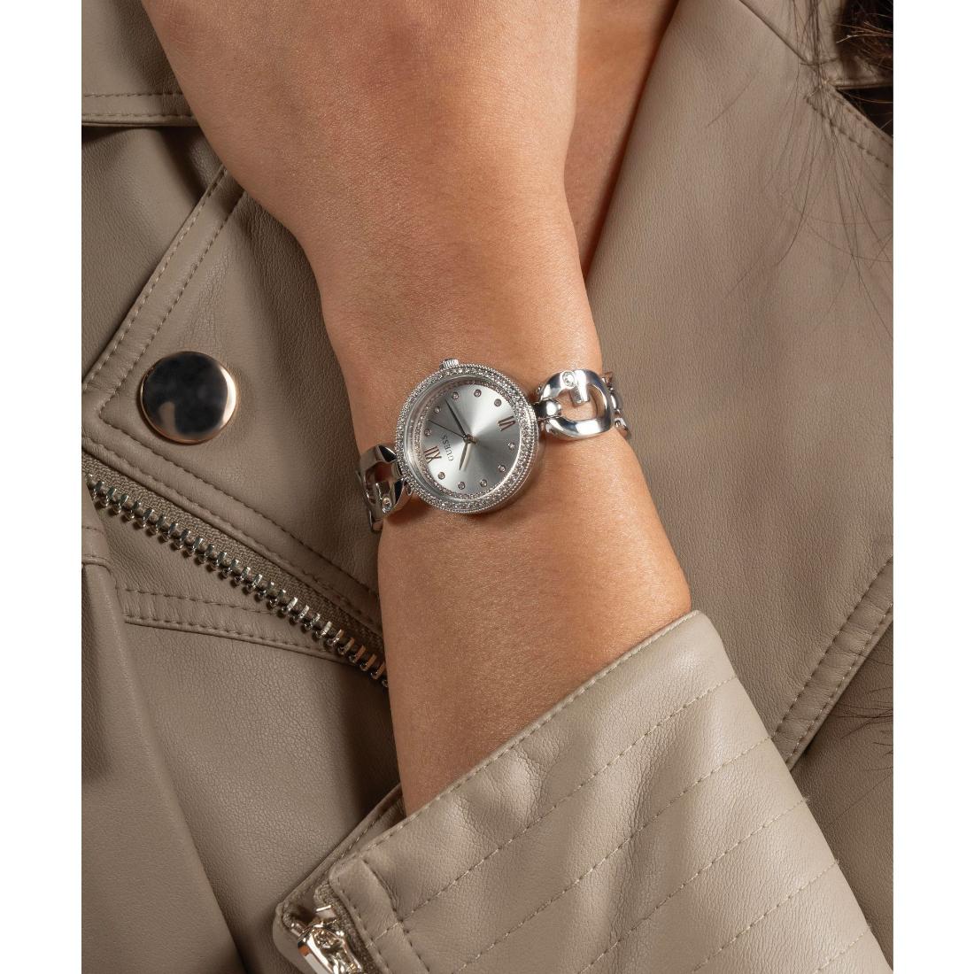 Guess Women 30 mm Silver Dial Analog Watch GW0693L1