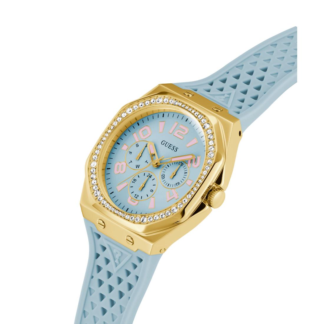 Guess Women 39.5 mm Blue Dial Analog Watch GW0694L1