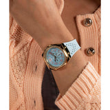 Guess Women 39.5 mm Blue Dial Analog Watch GW0694L1