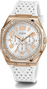 Guess Octagonal 39mm White Dial Analog Women Watch GW0694L3