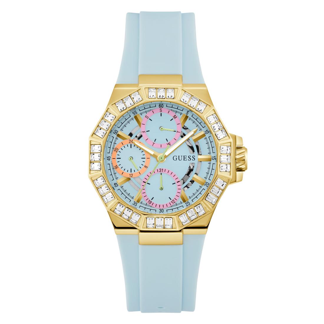 Guess Women 39 mm Blue Dial Analog Watch- GW0695L1