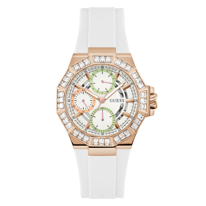 Guess Trend 39 mm White Dial Women Chrono  Watch- GW0695L3