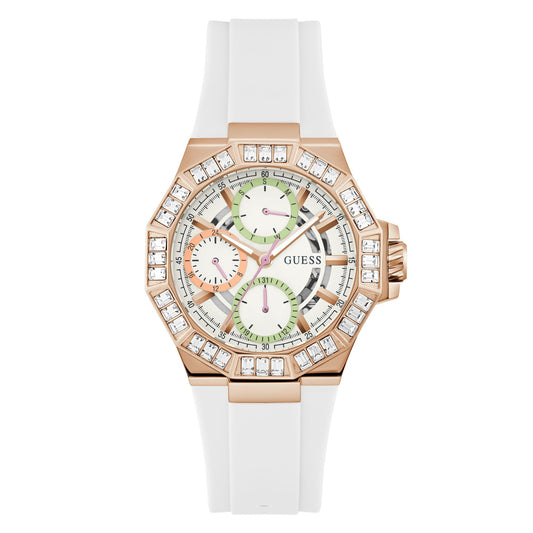 Guess Trend 39 mm White Dial Women Chrono  Watch- GW0695L3