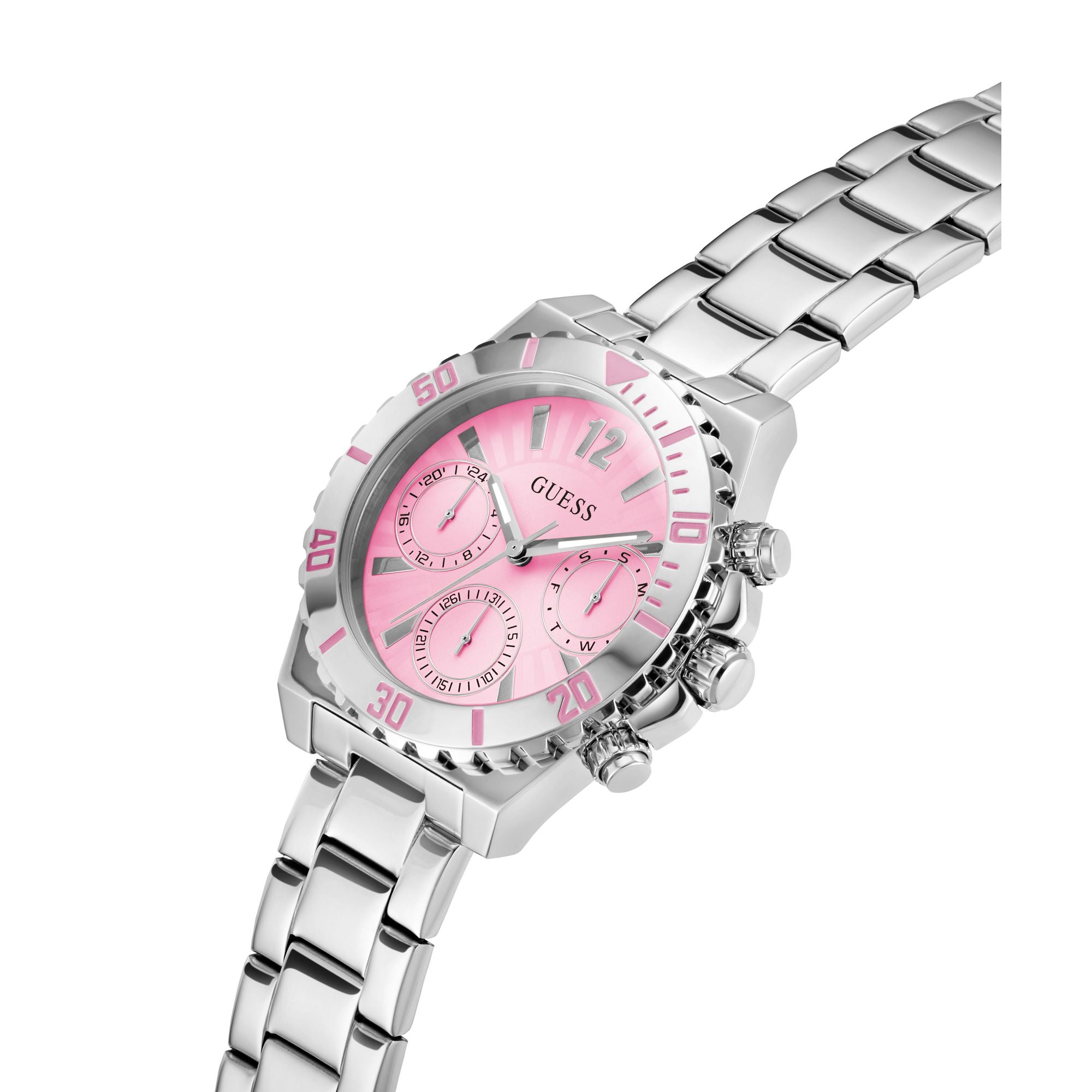 Guess GS Phoebe 38 mm Pink Dial Women Analog Watch GW0696L1