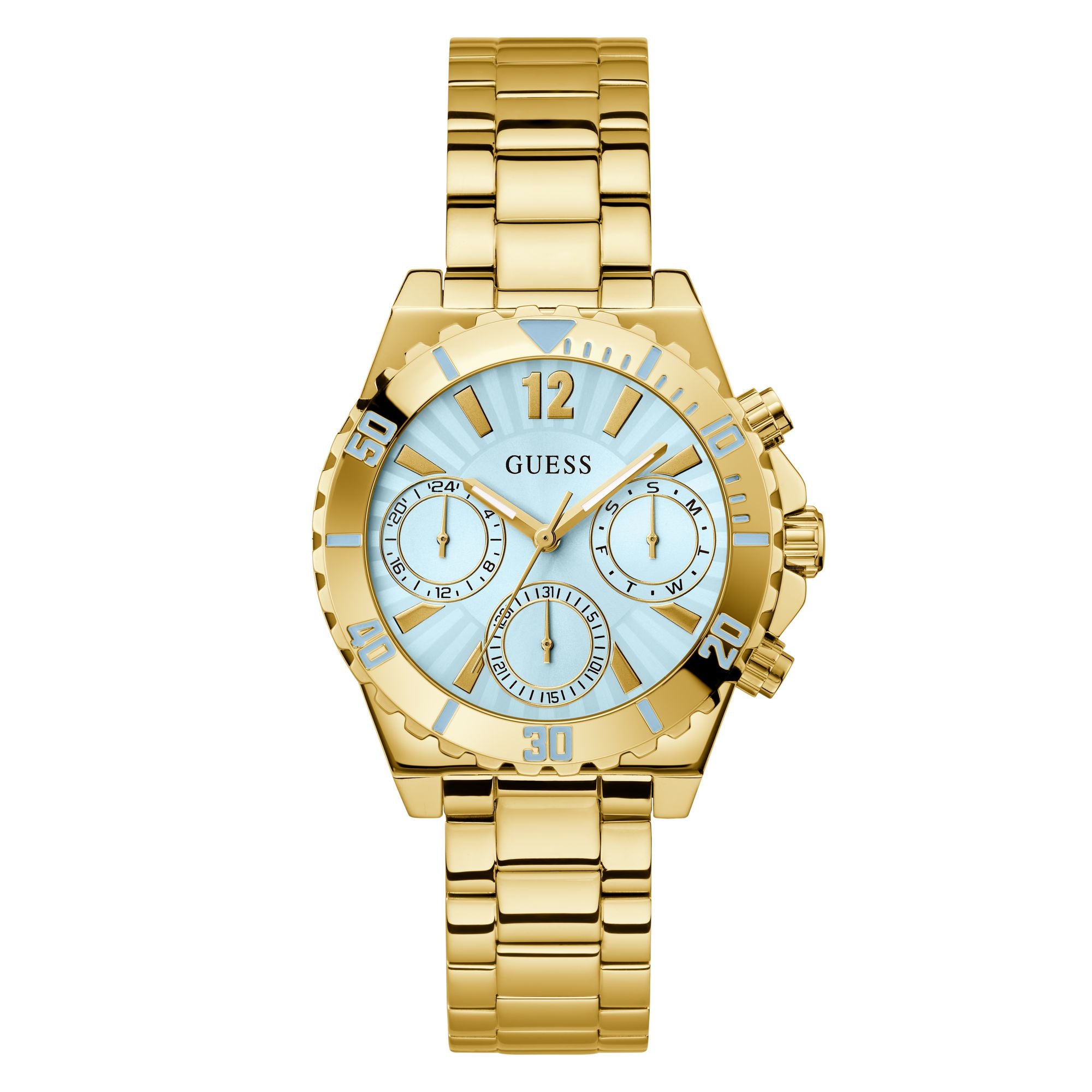 Guess Phoebe 38.2 mm Blue Dial Women Analog Watch GW0696L2