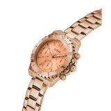 Guess Sport 38 mm Rose Gold Dial Women Chrono Watch GW0696L3