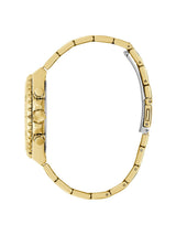 Guess Sport Women 38 mm Gold Dial Chrono Watch GW0696L4