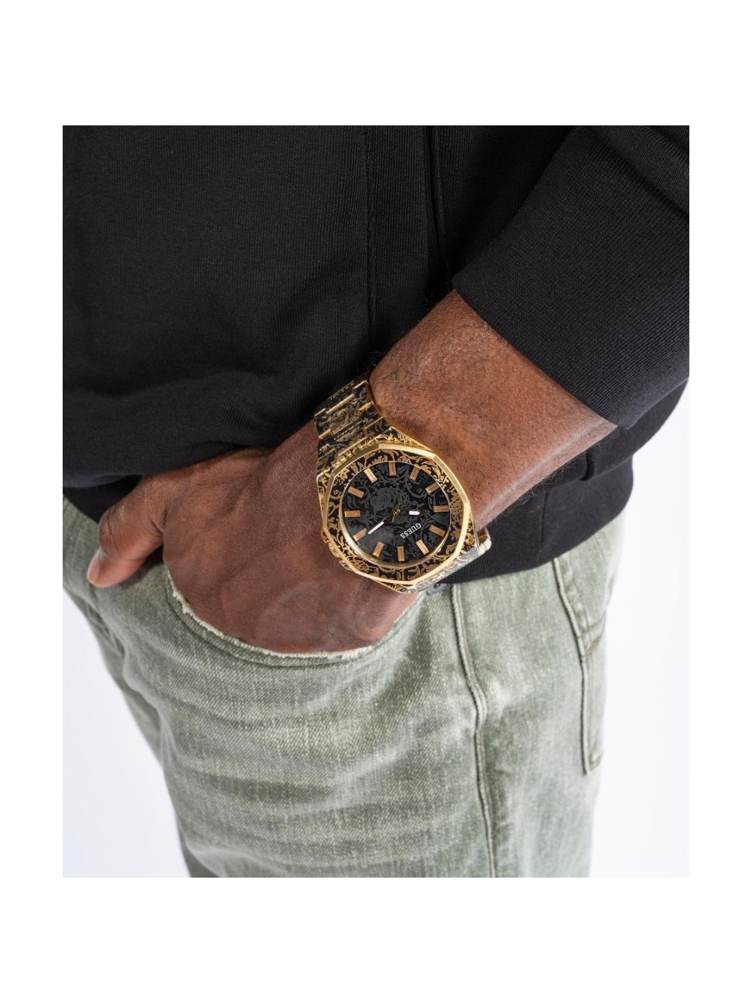 Guess Trend Men 46 mm Black Dial Analog Watch GW0700G1