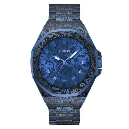 Guess Blue Dial Men Analog Watch