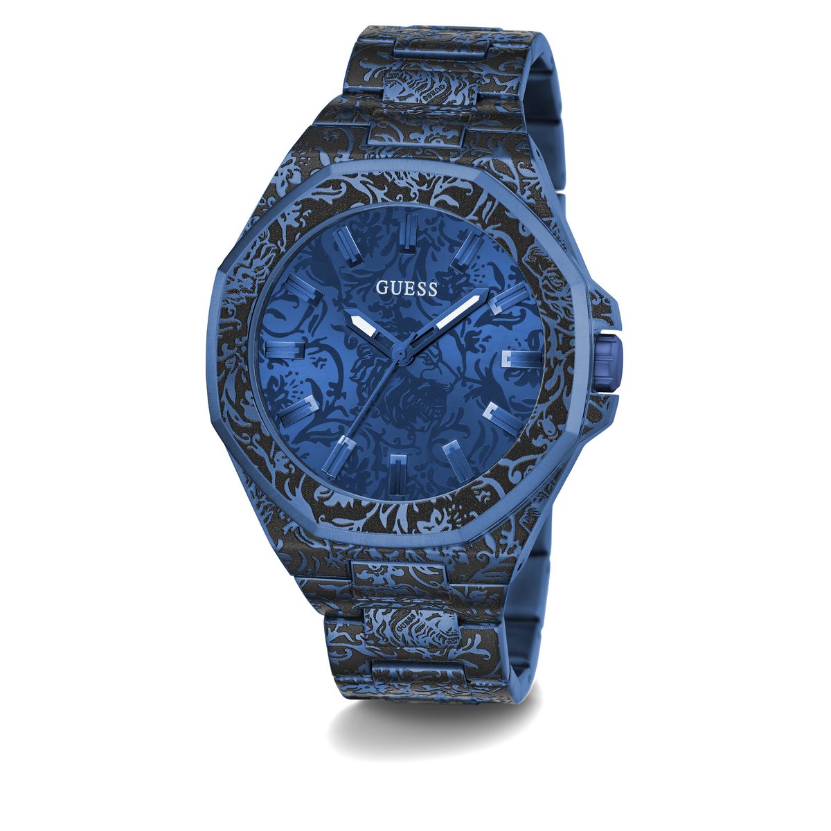 Guess Blue Dial Men Analog Watch