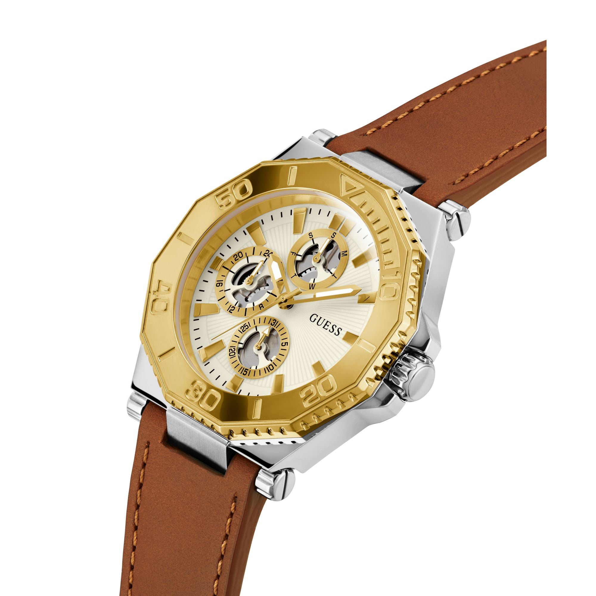 Guess GD Prime 46 mm White Dial Men Analog Watch GW0704G1