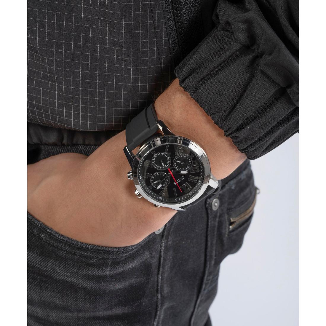 Guess Parker 44 mm Size Black Dial Men Analog Watch GW0708G1