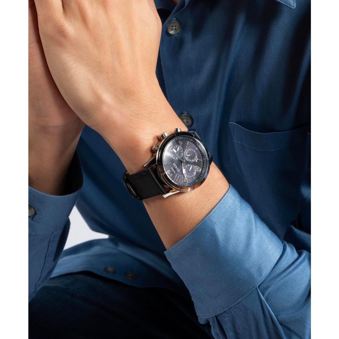 Guess Sport 44 mm Size Blue Dial Men Chronograph Watch GW0709G1