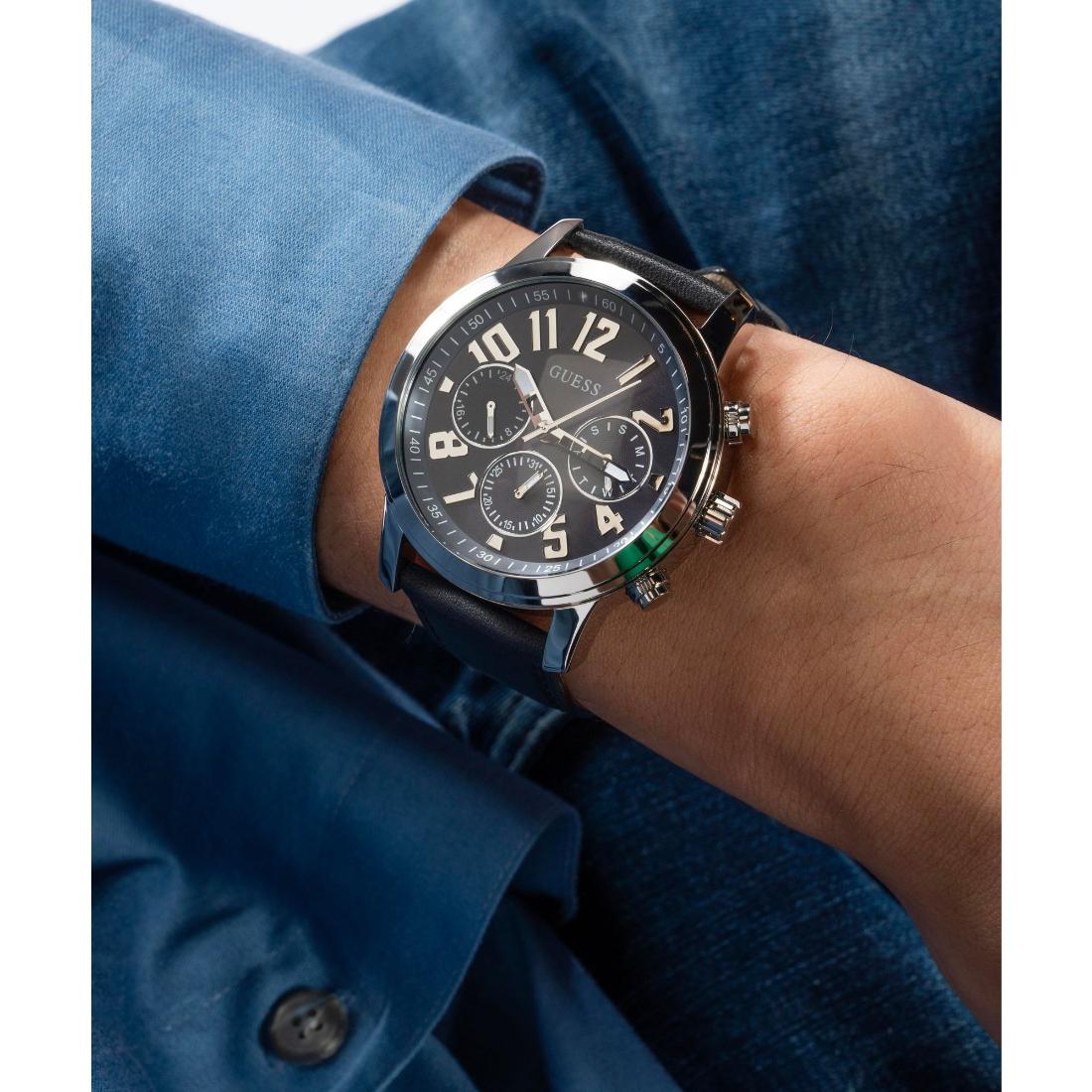 Guess Sport 44 mm Size Blue Dial Men Chronograph Watch GW0709G1