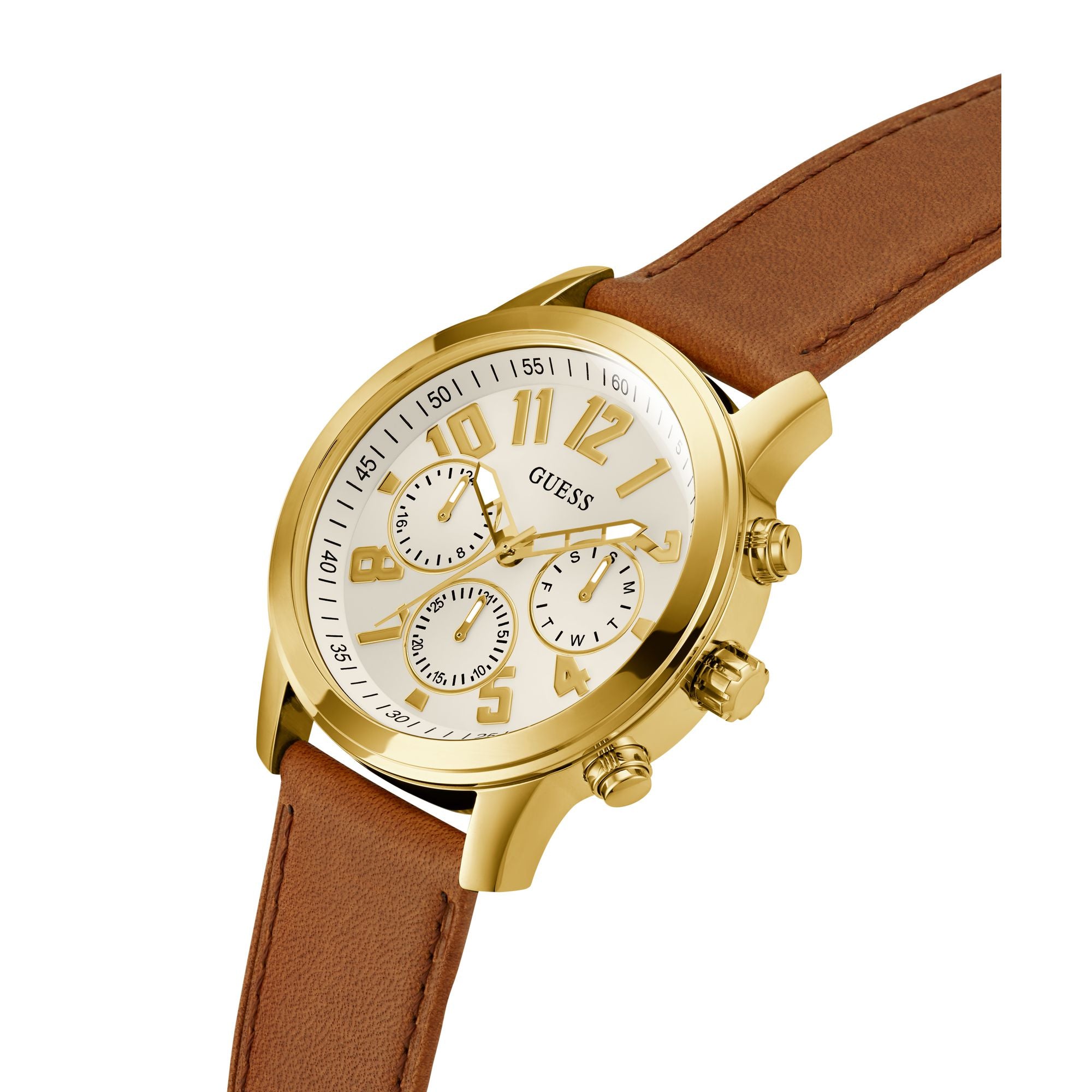 Guess Sport 44 mm White Dial Men Chrono Watch GW0709G2