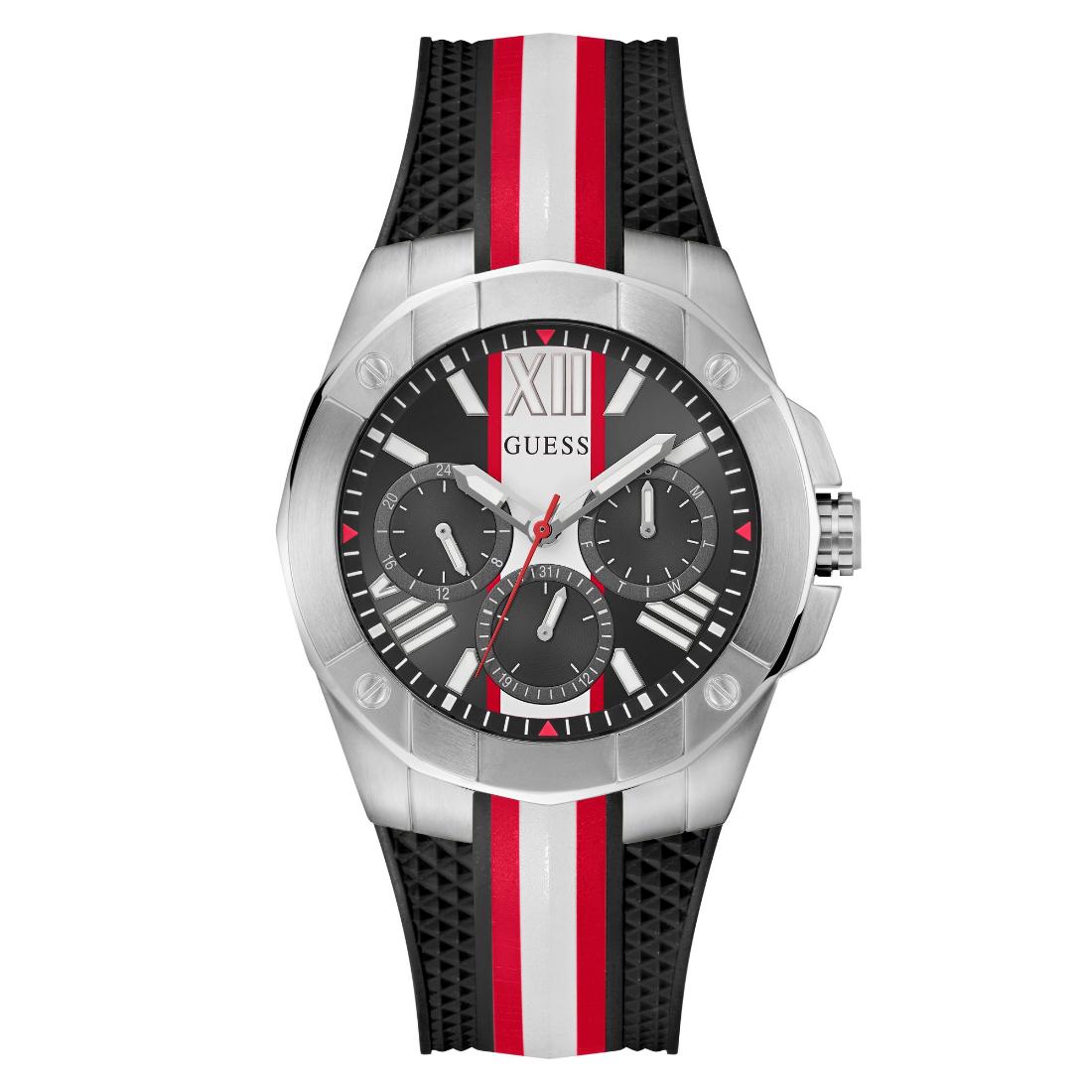 Guess Men 44 mm Black Dial Analog Watch GW0716G1