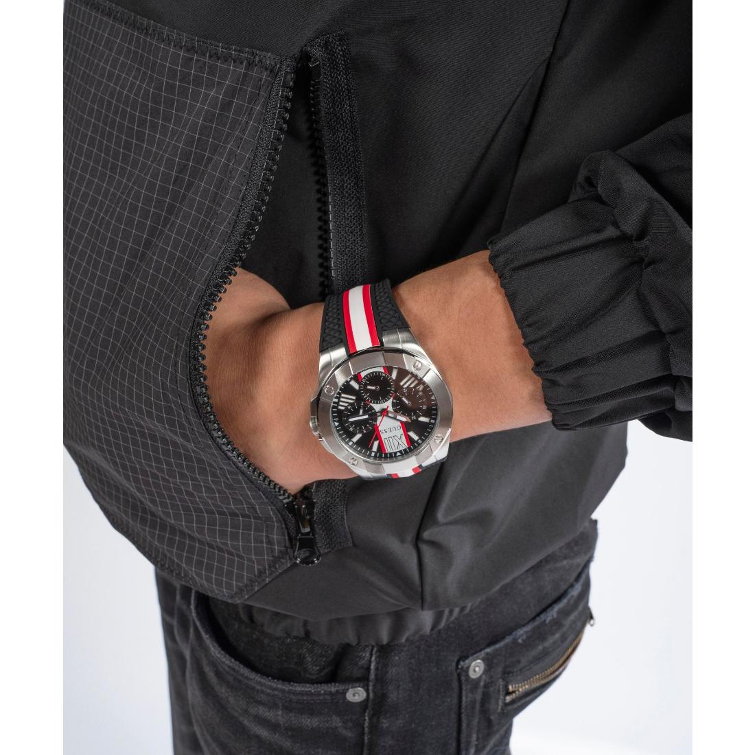 Guess Men 44 mm Black Dial Analog Watch GW0716G1