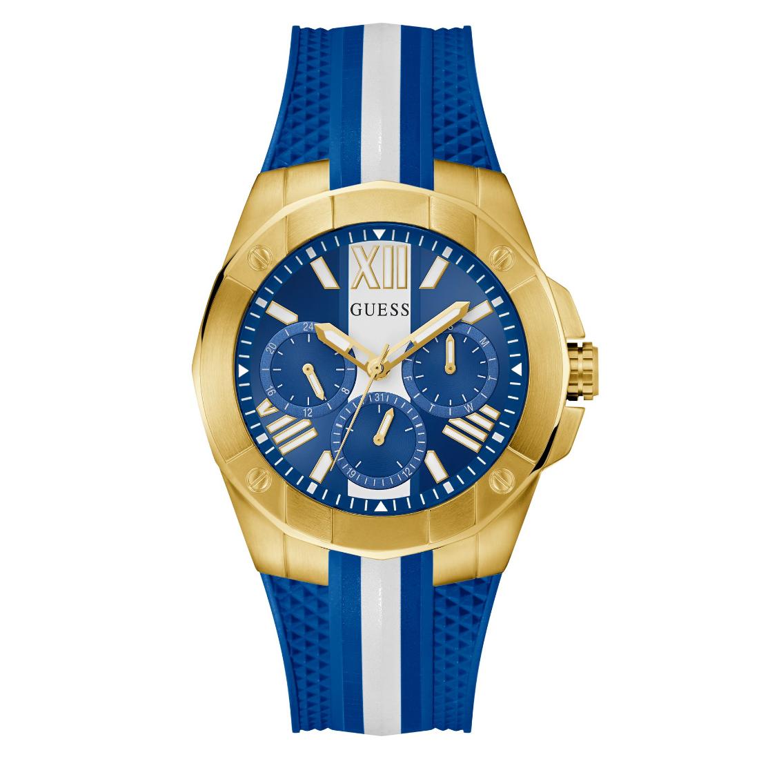 Guess Men 44 mm Blue Dial Analog Watch GW0716G2