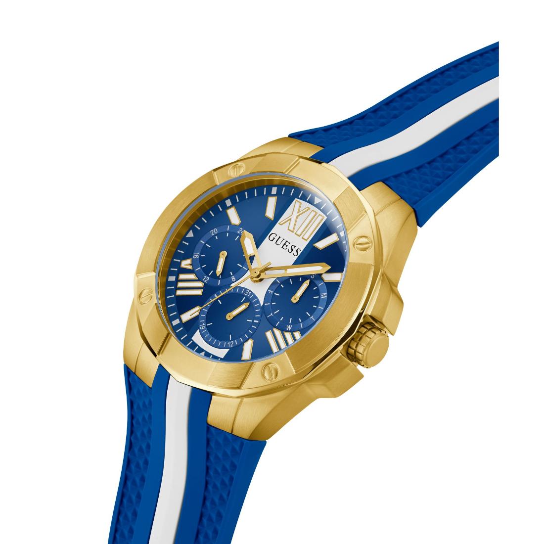 Guess Men 44 mm Blue Dial Analog Watch GW0716G2