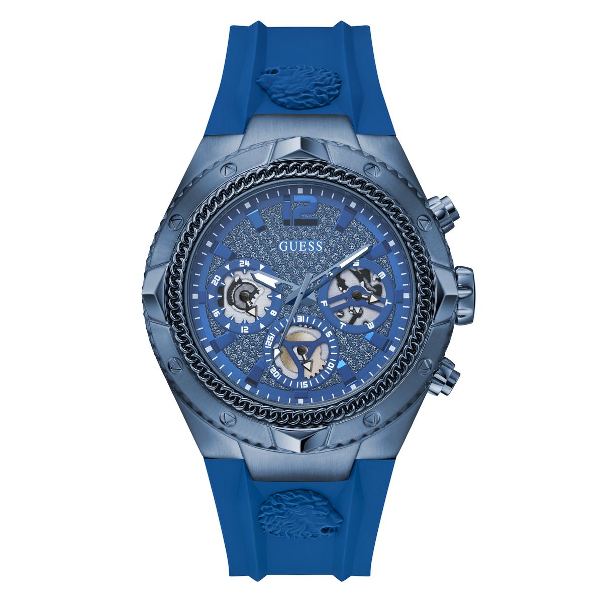 Guess Blue Dial Men Analog Watch