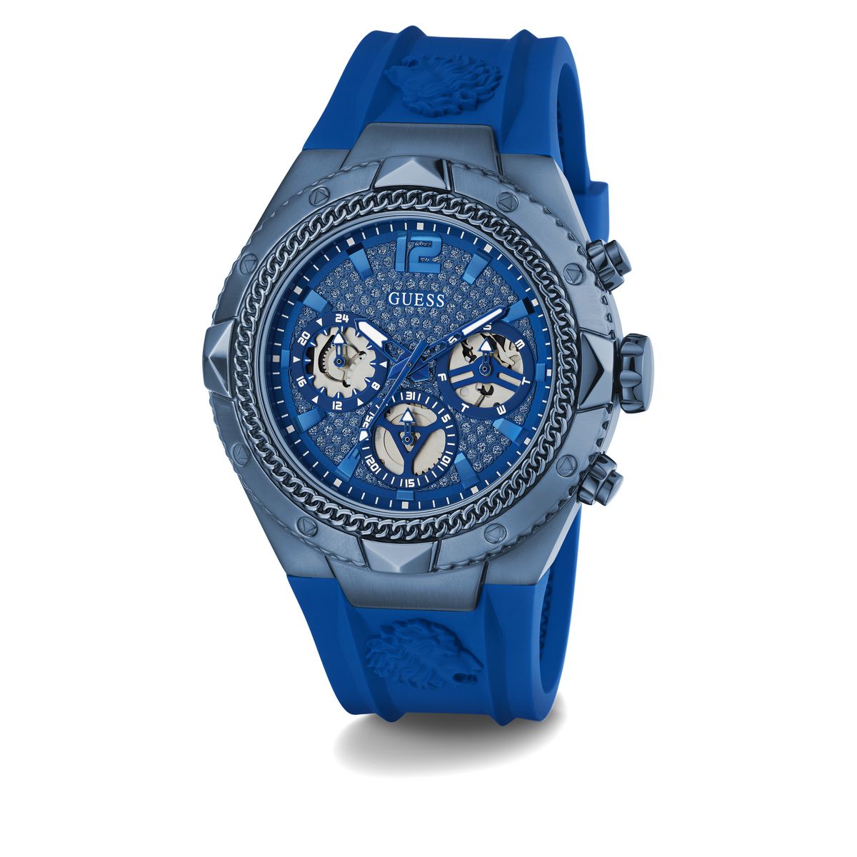 Guess Blue Dial Men Analog Watch
