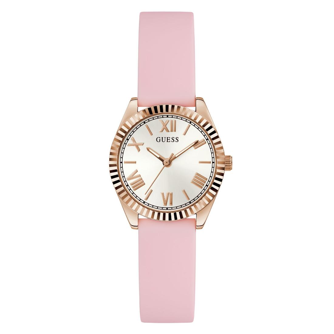 Guess Women 30 mm Size White Dial Analog Watch GW0724L3