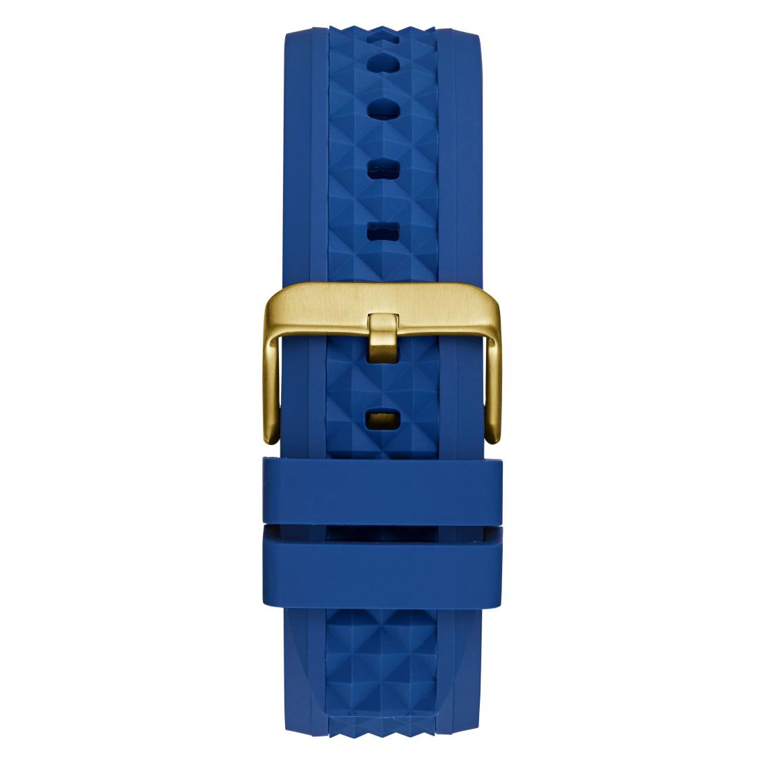 Guess Men Blue Round Dial Analogue Watch GW0729G1