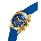 Guess Men Blue Round Dial Analogue Watch GW0729G1