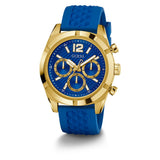 Guess Men Blue Round Dial Analogue Watch GW0729G1