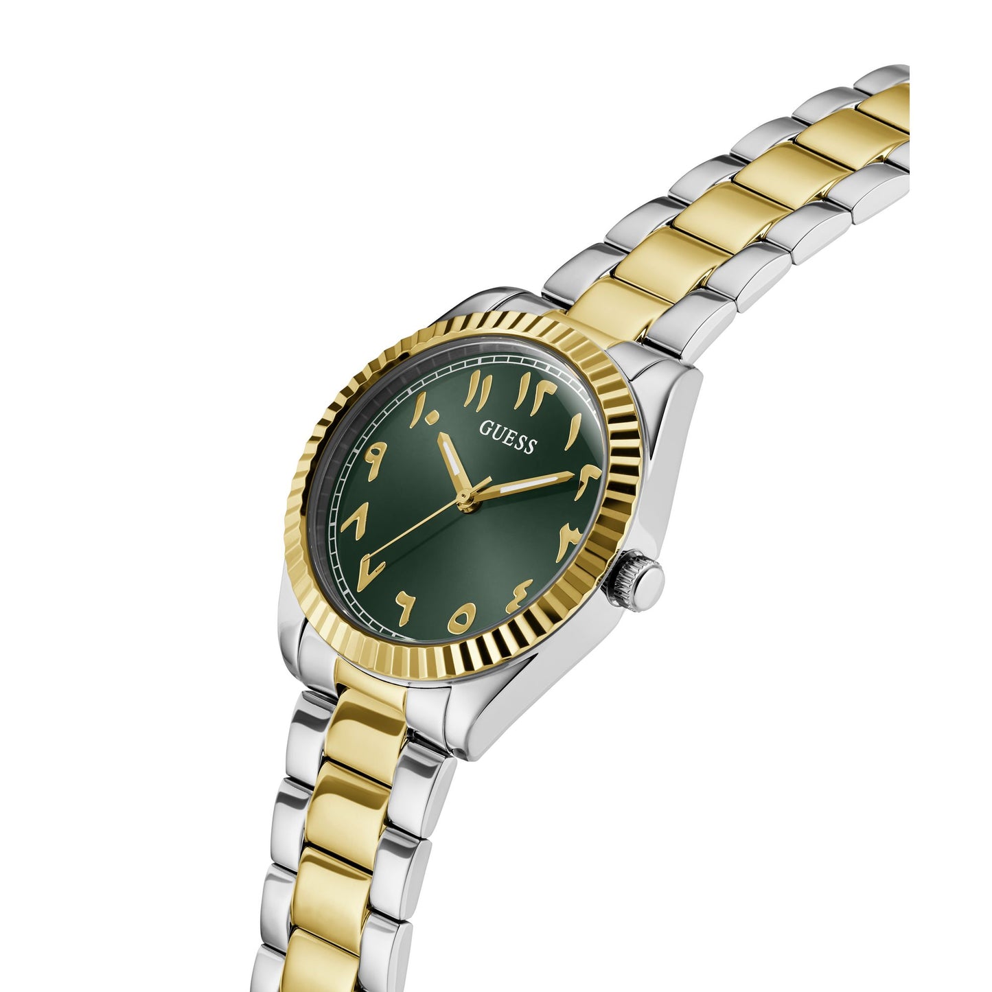 Guess Dress 36 mm Green Dial Women Analog  Watch- GW0735L2